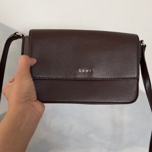 DKNY Dark Brown Bryant Crossbody Bag